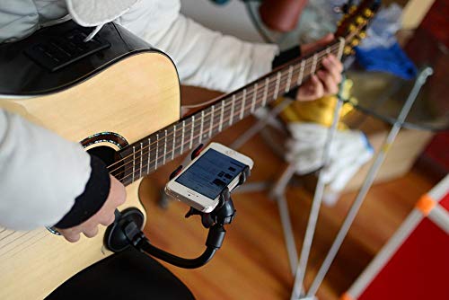 LMS Guitar Sidekick Universal Smartphone Support Phone Holder for iPhone 6s Plus 6s 5s 5c Samsung Galaxy S6 Edge Plus S6 S5 S4 Note 5 4 LG (Renewed)