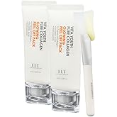 ELT Pure Collagen Peel-Off Wrapping Facial Mask Pack with Pack Brush (2 count (Pack of 2))