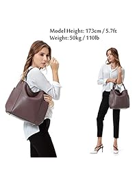 Bolso Hobo para mujer, bolso de mano de piel sintética con asa superior convertible