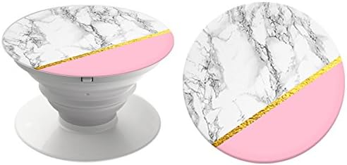 Expanding Stand and Grip for Smartphones and Tablets Multi-Function Holder(Galaxy S7, S7 Edge, iPhone SE / 5 / 5S / 6 / 6+ /6S / 7 / 7+ /iPad / IPad Mini) (Marble Chic)