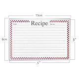 Vovoo Clear Vinyl 3 x 5 Inch Recipe Card Protectors, Set of 100
