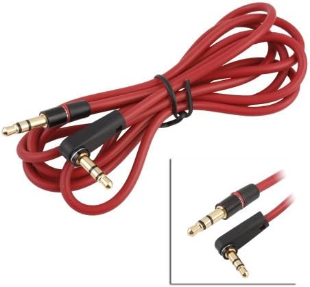 Mengoly 3.5mm Right Angle 800 AUX Cable Cord for Apple Iphone 4s 4 3gs 3g Ipod Touch Nano