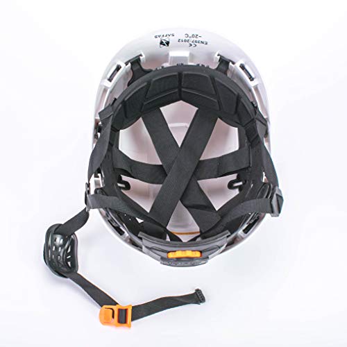 Uninova Safety Hard Hat - Adjustable ABS Climbing Helmet - 6-Point Suspension, Perfect for Riding, Climbing and Construction (White) - Thumbnail 2