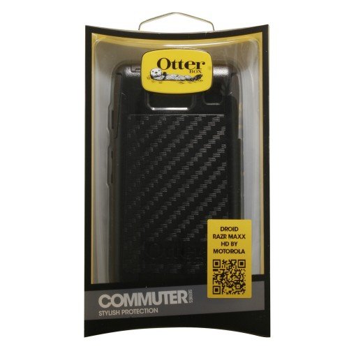 NEW OEM VERIZON OtterBox Motorola XT926M Droid RAZR MAXX HD Black Commuter Case