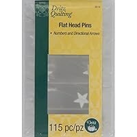 Dritz 3019 Flat Head Numbered and Directional Pins (115-Count)