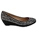 Forever Womens Low Wedge Heel Closed Toe Wedding Party Dress Sandals Shoes