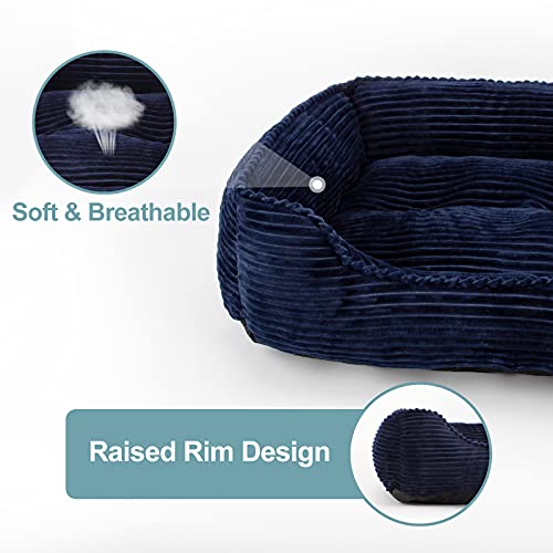 INVENHO Dog Beds for Small Medium Large Dogs Rectangle Washable