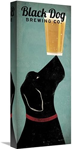 Global Gallery Ryan Fowler, Black Dog Brewing Co Square' Stretched Canvas Artwork, 8 x 20
