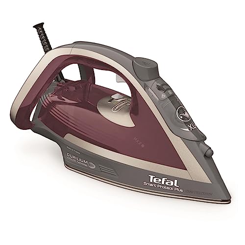 Tefal Smart Protect Plus Fv6870 Fer À Repasser À Sec Ou À Vapeur Durilium Airglide Soleplate 2800 W Rouge