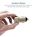 USB Car Charger RAVPower 24W 4.8A Metal Dual Car Adapter with iSmart 2.0 Charging Tech-Golden (Certified Refurbished)