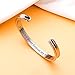 Milamiya 'Always My Sister Forever My Friend' Grooved Cuff Bangle Bracelet, Jewelry Gifts for Sister, Friendship (Sister Bracelet Silver)