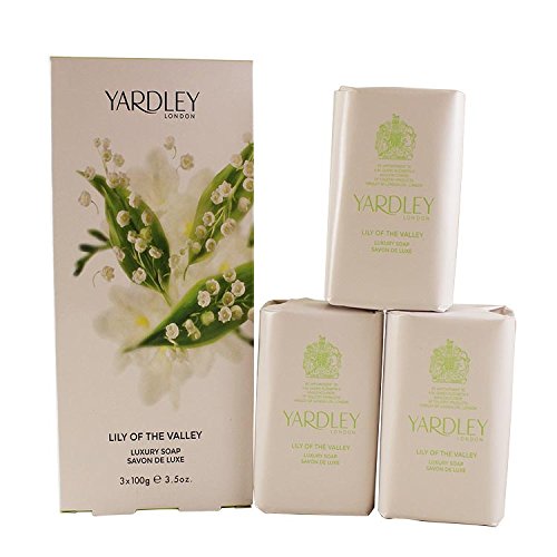 Lily of the Valley by Yardley of London for Women Luxury Soap 3.5 Ounce 3 Bars