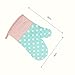 ALISKY Oven Mitts Gloves 2 Set Microwave BBQ Oven Cotton Baking Pot Mitts, Kitchen Glove Heat Resistant Cook Gloves Mitts for Cooking, Baking, Barbecue Potholder, Present (Blue)
