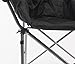 ECOLINEAR Folding Saucer Moon Chair Portable Club Fur Seat (Black)