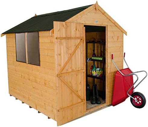 Forest Garden 8x6 Apex Security Shiplap Garden Shed - Dip Treated