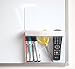 YES4QUALITY Magnetic Pen Holder for Refrigerator with Strong Magnetic Back - Dry Erase Marker Holder Ideal for Whiteboard, Fridge - Pencil Cup (Large, White)