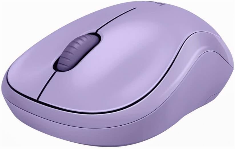Logitech Silent Wireless Mouse, 2.4 GHz with USB Receiver, 1000 DPI Optical Tracking, 18-Month Battery, Ambidextrous, Compatible with PC, Mac, Laptop, Lavender (Renewed)