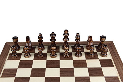 Chess Set 12"x12" Folding Wooden Standard Travel International Chess Game Board Set with Magnetic Crafted Pieces