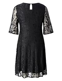 Chicwe - Vestido de mujer de encaje elástico de gran calidad - vestido casual y de trabajo