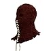 WeizhaonanCos BrightBurn Red Mask Hood Knitted Kids Scary Full Head Mask Halloween Party Cosplay Props