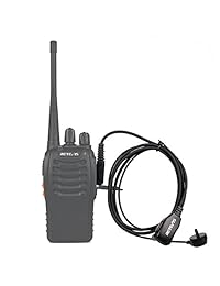 Retevis 2 pin tubo acústico Walkie Talkies Auricular para radio Kenwood Baofeng UV 5R Retevis H 777 RT21 RT22 Radio de dos vías (10 unidades)