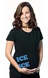 Crazy Dog Tshirts Maternity Ice Ice Pregnant Tee Novelty Baby Bump Pregnancy Announcement T Shirt