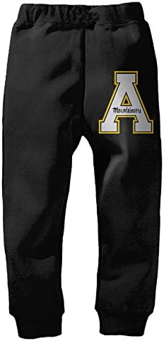 5-6 Toddler Appalachian State University Elastic Fleece Pant For Boys &amp; Girls Black