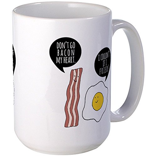 CafePress - Don't Go Bacon My Heart Large Mug Mugs - Coffee Mug, Large 15 oz. White Coffee Cup
