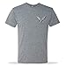 C7 Corvette Men's T-shirt - Born in The USA American Legacy - Short Sleeve Ultra Soft Tee - Officially Licensed Chevrolet Shirt/Heather Gray (X-Large)