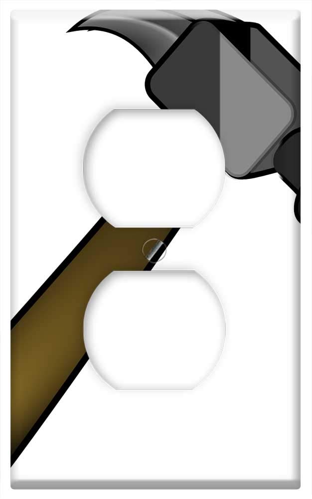 Switch Plate Outlet Cover - Hammer Iron Head Handle Nail Remover Steel Metal