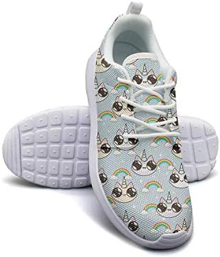 Rainbow unicorn cats Women's Casual Cushion Fashion Sneaker Shoes