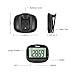 U-Trak Simple Pedometer with Clip Step Counter Tracking Accurate Steps/Walking Distance in Miles/KM/Calories Large LCD Display Portable Fitness Tracker for Walking Running Outdoor Sports Black