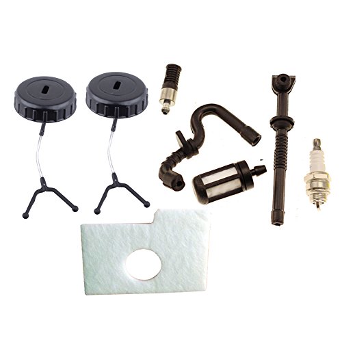 HIPA Oil / Fuel Cap Line Hose Air Filter Spark Plug For STIHL 017 018 MS170 MS180 Chainsaw
