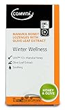 Comvita Manuka Honey Lozenges with Olive Leaf Extract, Natural Health Supplement, 12 Ct