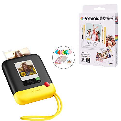 Polaroid POP in Instant Print Digital Camera (Yellow) 10 Pack  Bundle (Color: Yellow, Tamaño: 10 Pack Bundle)