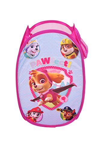 Nickelodeon Paw Patrol Skye & Everest Pop Up Hamper Pink