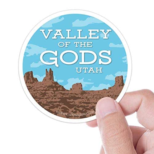 Valley of the Gods Sticker, Blue Circle Utah Bumper Sticker
