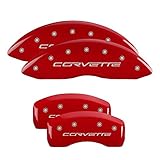 MGP Caliper Covers 13008SCV6RD Corvette C6 Logo