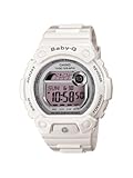 Casio Women's BLX103-7 Baby-G White Resin G-Lide Digital Mirror Dial Sport Watch