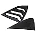 IKON MOTORSPORTS, Window Louvers Compatible with 2016-2021 Honda Civic Sedan, Rear Quarter Panel Window Side Louvers Vent 2PCS ABS
