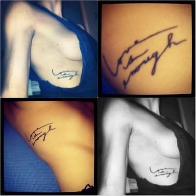 Tattoo Decals Waterproof Temporary"love Is Enough"totem Tattoo Removable Body Art Sticker Hot Temporary Tattoos
