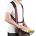 Djembe Strap Djembe Harness Professional Adjustable Hand Drum Strap,Red & Dark Blue