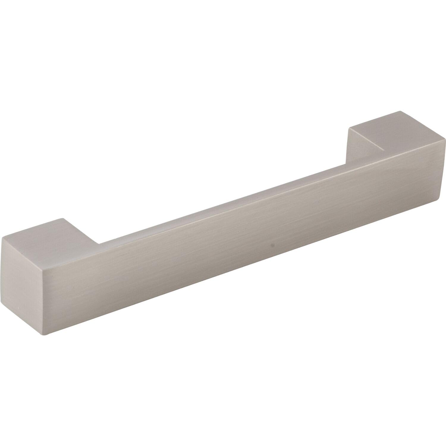 GRIMME Tebros LA 128 mm Square Furniture Handle Ideal as Handles for Kitchen Cupboards Width 163 mm Die-Cast Zinc Stainless Steel Effect