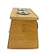 Winterworm® Bamboo Two Hole Healing Box for Moxa Moxibustion Medicine Therapy