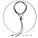 N.egret Faux Bolo Tie Long Choker Necklace Office Jewelry Vintage Black Necklace Gothic Gifts for Women