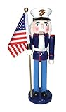 Santa's Workshop 70562 Marine Nutcracker with Flag, 14