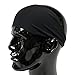Temple Tape Headbands for Men and Women - Mens Sweatband & Sports Headband Moisture Wicking Workout Sweatbands for Running, Cross-Train, Yoga and Bike Helmet Friendly - Pocket Edition - Black