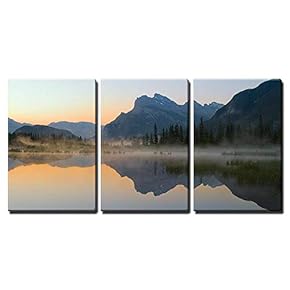 Vermillion Lake with Mount Rundle and Reflection at...