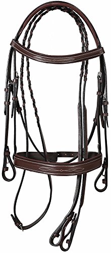 Henri de Rivel HDR Mono Crown Bridle w.Padded Wide Noseband Horse