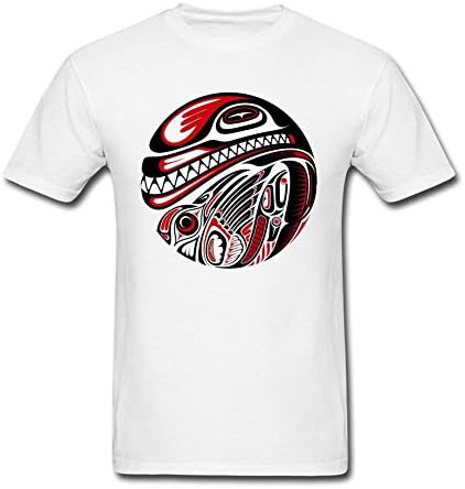 Layannie Men's Haida Style Tattoo Design Short Sleeve T shirt XXXL